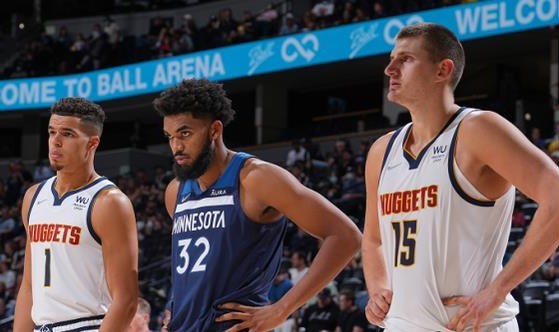  约基奇准三双掘金主场力克森林狼稳固西部榜首